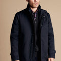 Navy 3 In 1 Rain Mac With Detachable Gilet