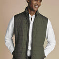 Olive Green Lightweight Quilted Gilet