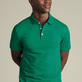 Bright Green Short Sleeve Cotton Pique Polo