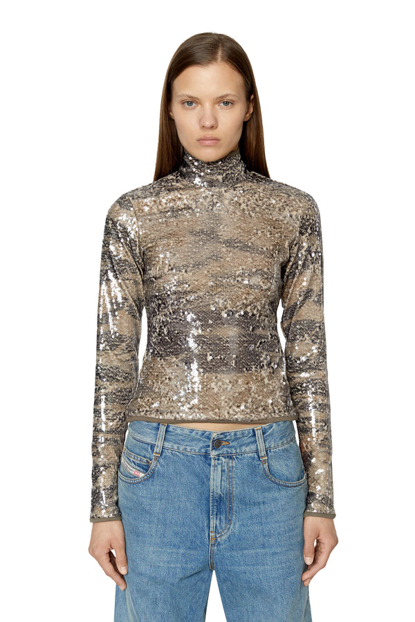 Ladies T-SEQUI TOP A06447-0HFAW-7AEA